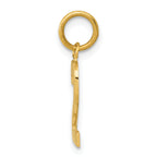 10k Small Polished Number 2 Charm
