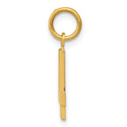 10k Small Polished Number 4 Charm