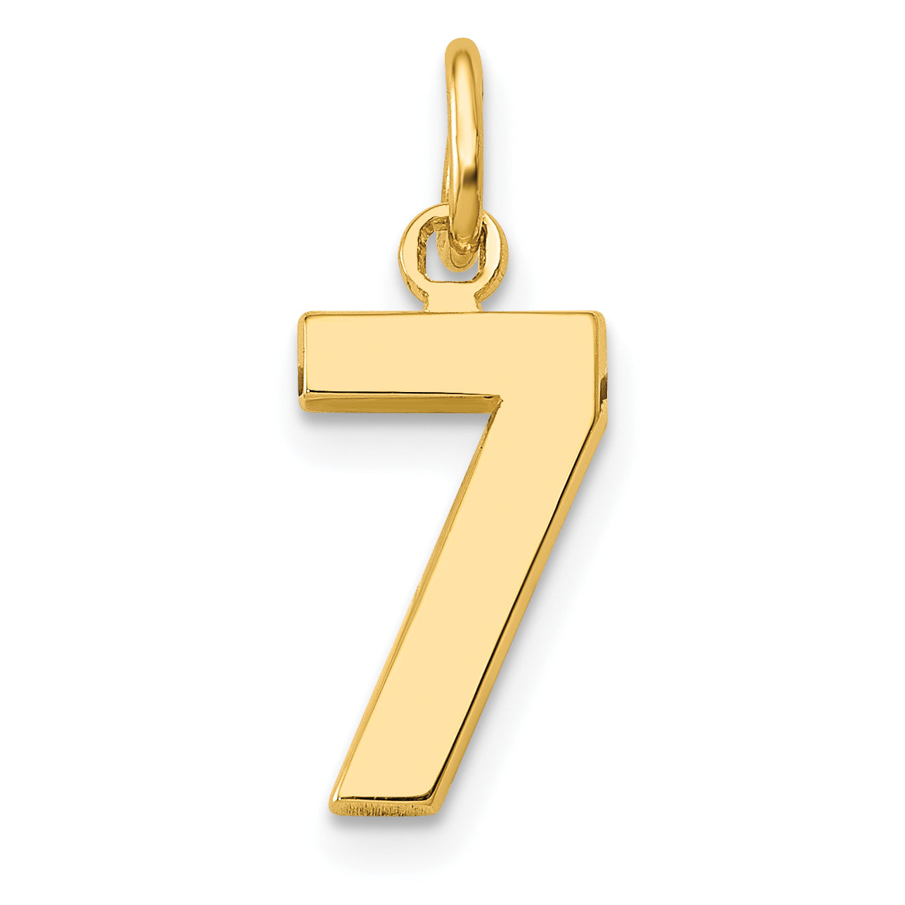 10k Small Polished Number 7 Charm Main image