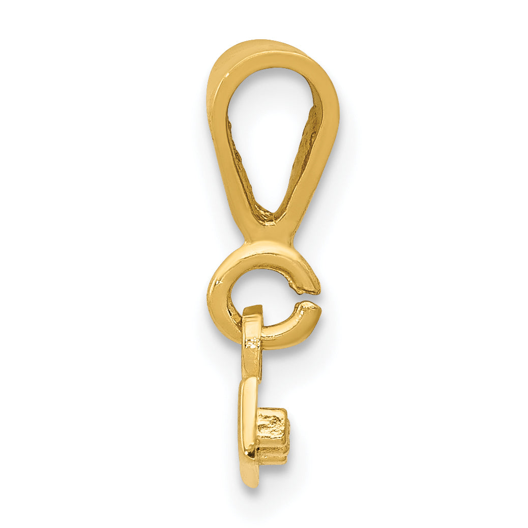 10ky Casted Small Polished Top Charm Secondary image