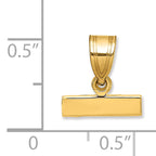 10ky Casted Small Polished Top Charm