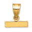 10ky Casted Small Polished Top Charm