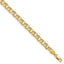 10k Lite 5mm Diamond-cut Double Link Charm Bracelet