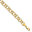 10k Lite 8mm Triple Link Charm Bracelet