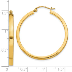 10K 2x3mm Rectangle Tube Hoop