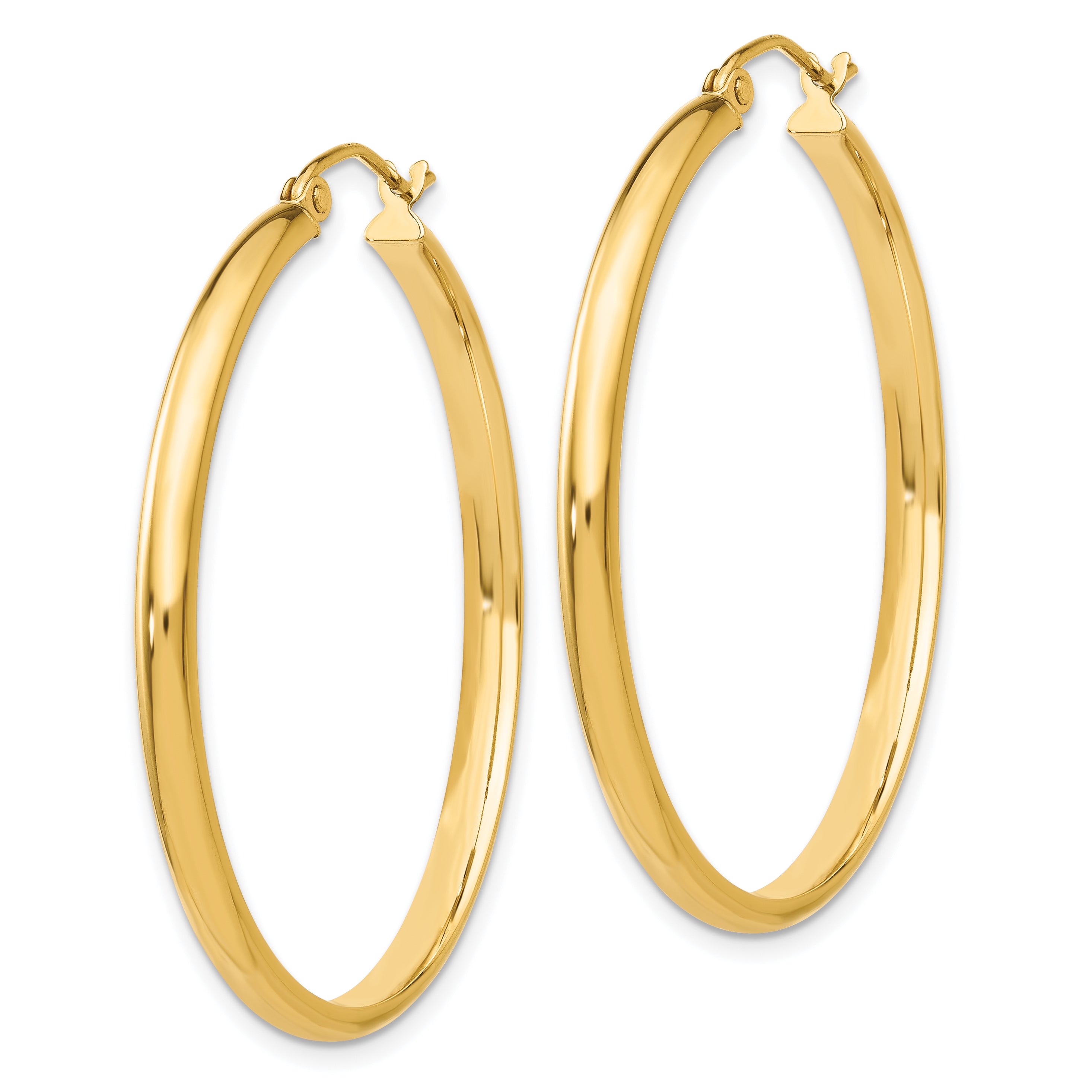 10k Polished Hoop Earring Secondary image