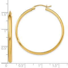 10k Polished Hoop Earring