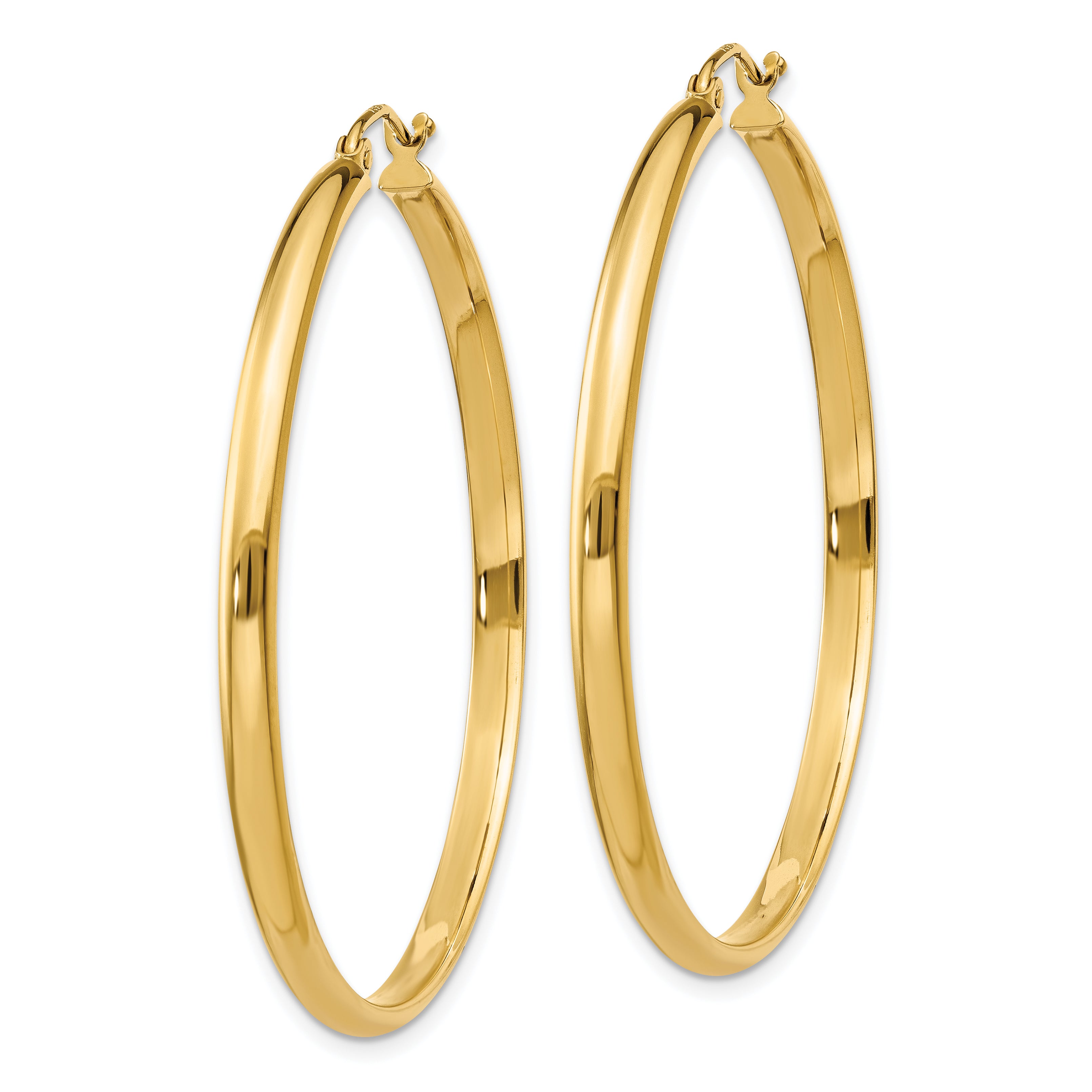 10k Polished Hoop Earring