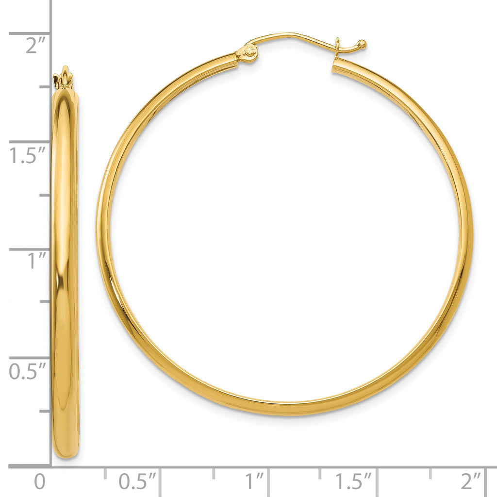 10k Polished Hoop Earring