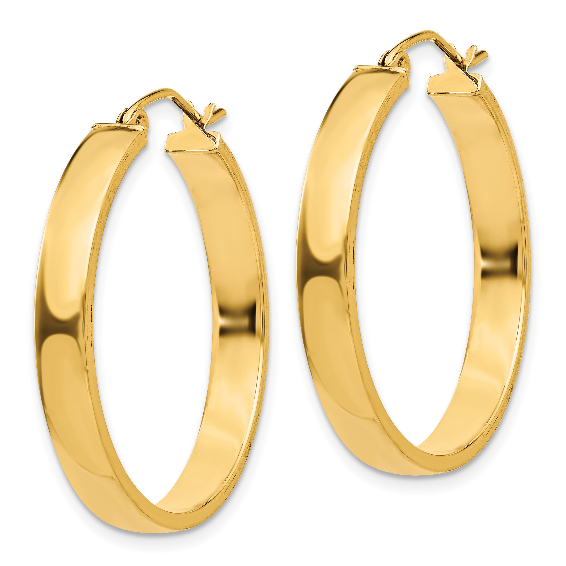 10k Polished Hoop Earring Secondary image