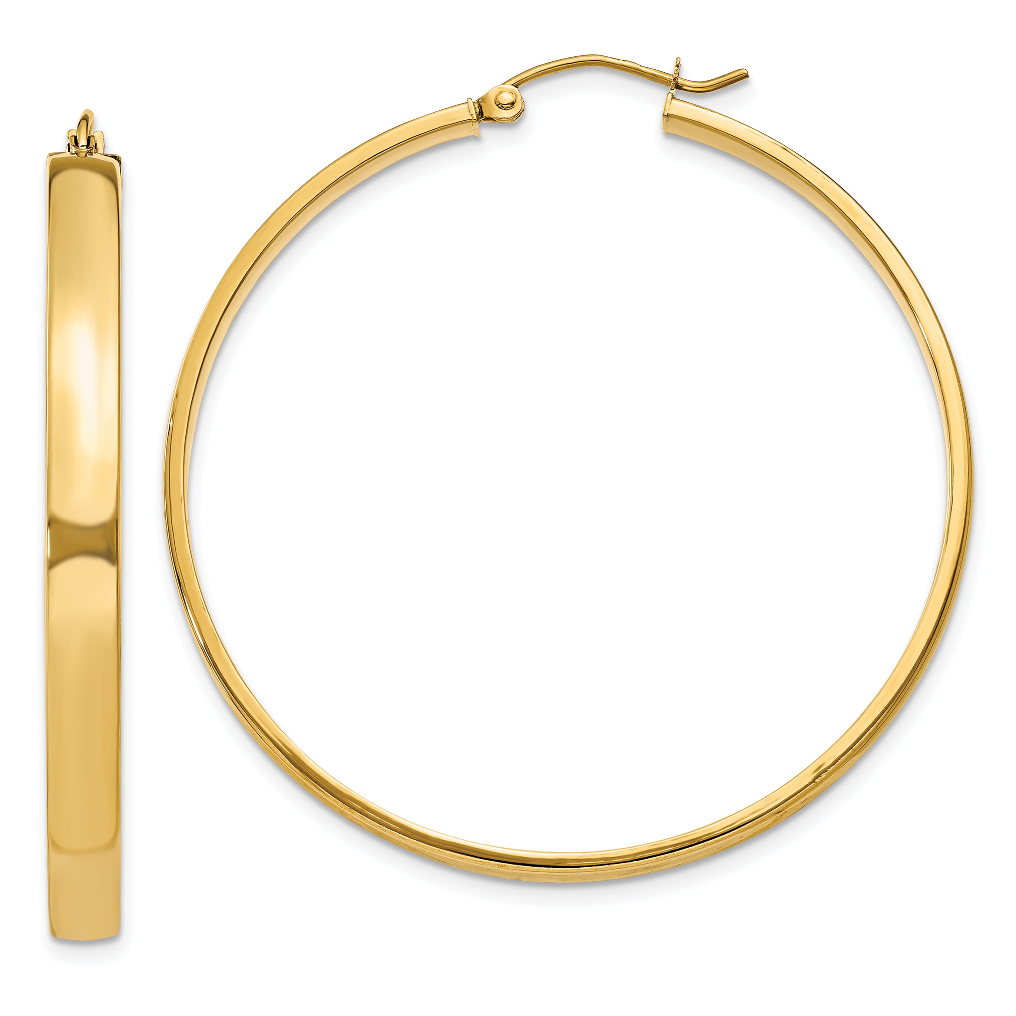 10k Polished Hoop Earring Main image