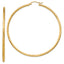 10k Satin and Diamond-cut 2mm Round Tube Hoop Earrings