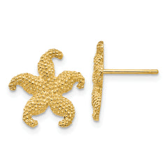 10K Starfish Post Earrings