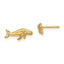 10K Whale Post Earrings