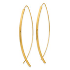 10k 1.75mm Square Tube Wire Threader Earrings