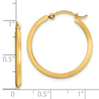 10k Polished Hoop Earrings