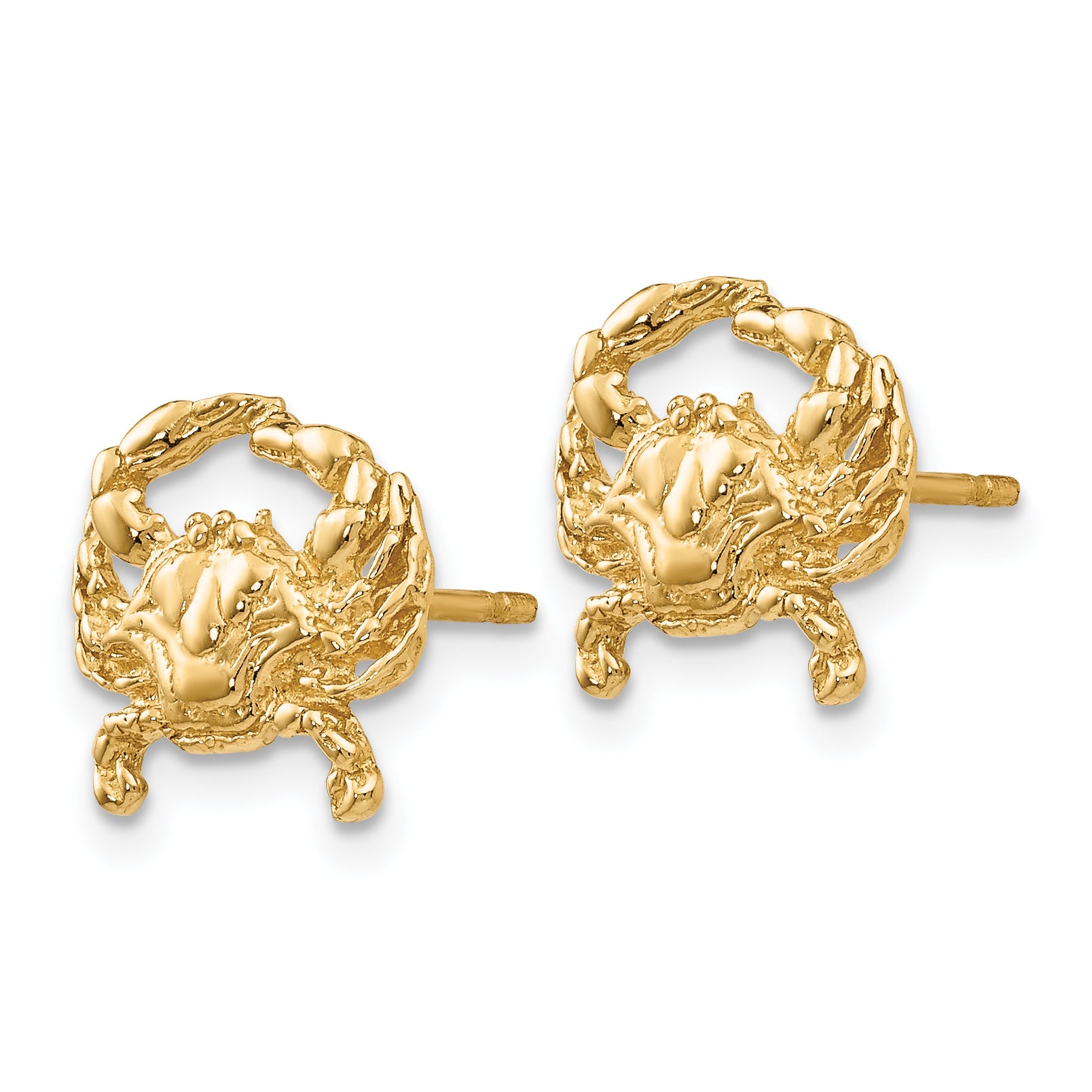 10k Crab Post Earrings Secondary image