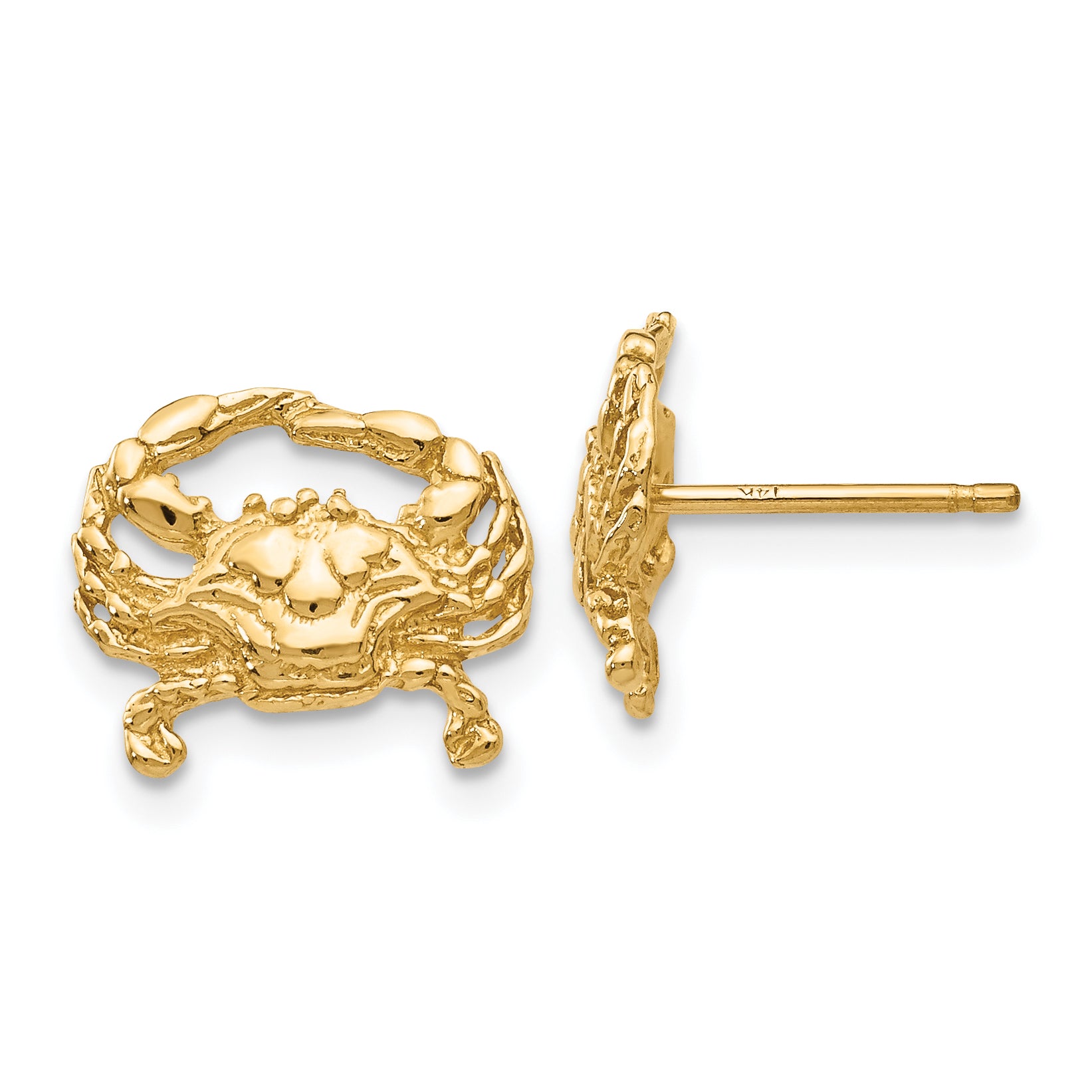 10k Crab Post Earrings Main image