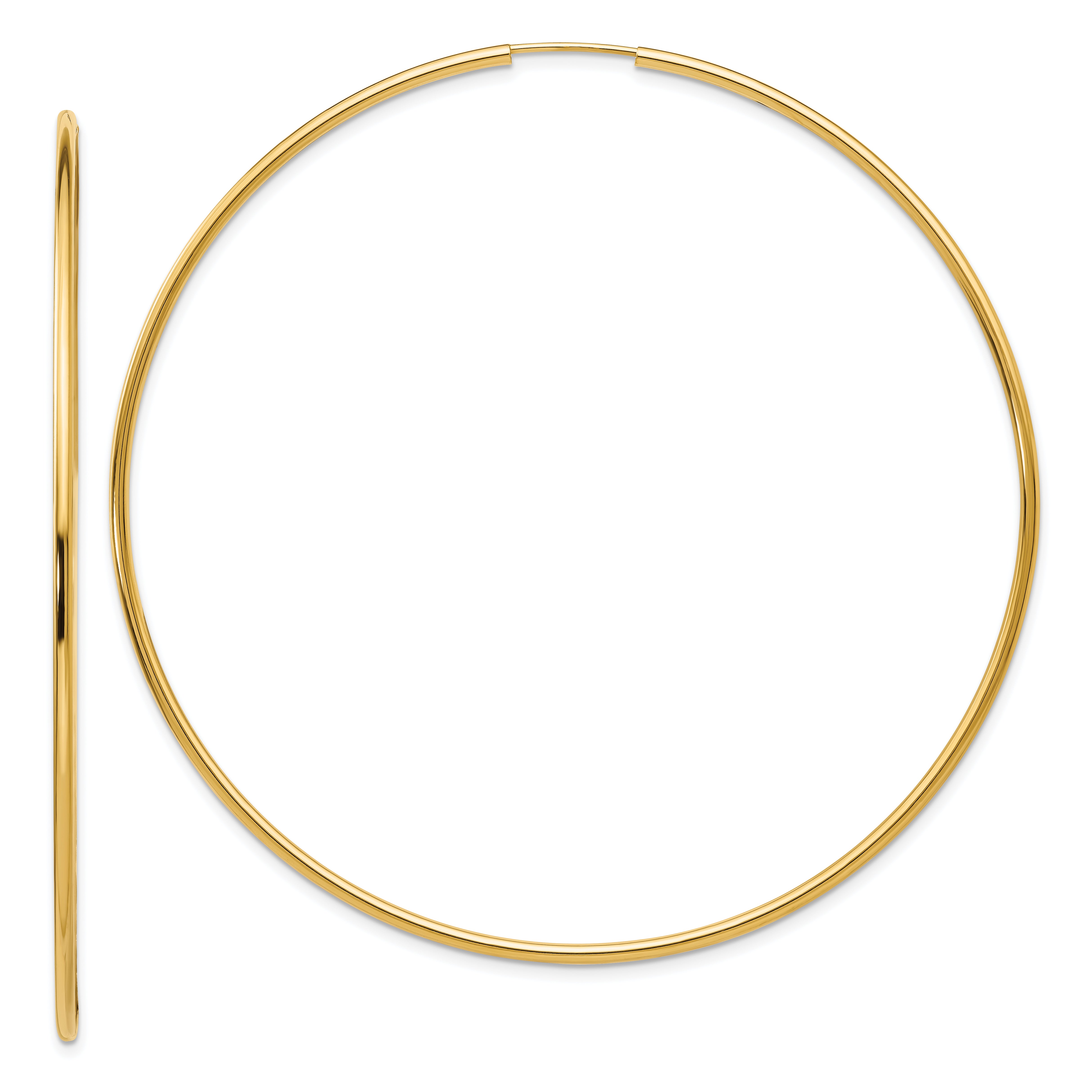 10k Endless Hoop Earrings Main image