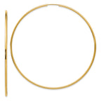 10k Endless Hoop Earrings