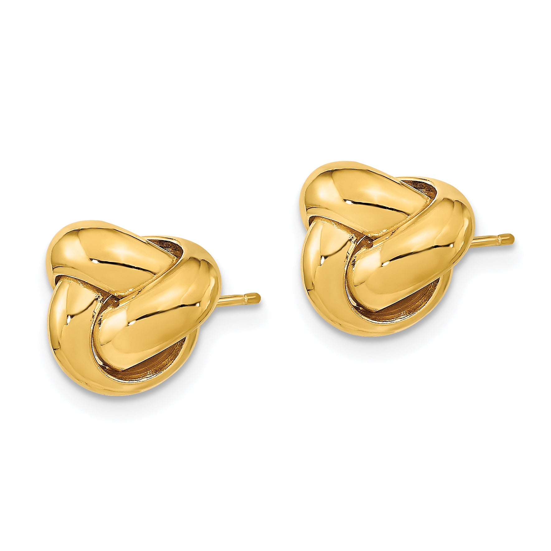 10k Polished Love Knot Post Earrings Secondary image