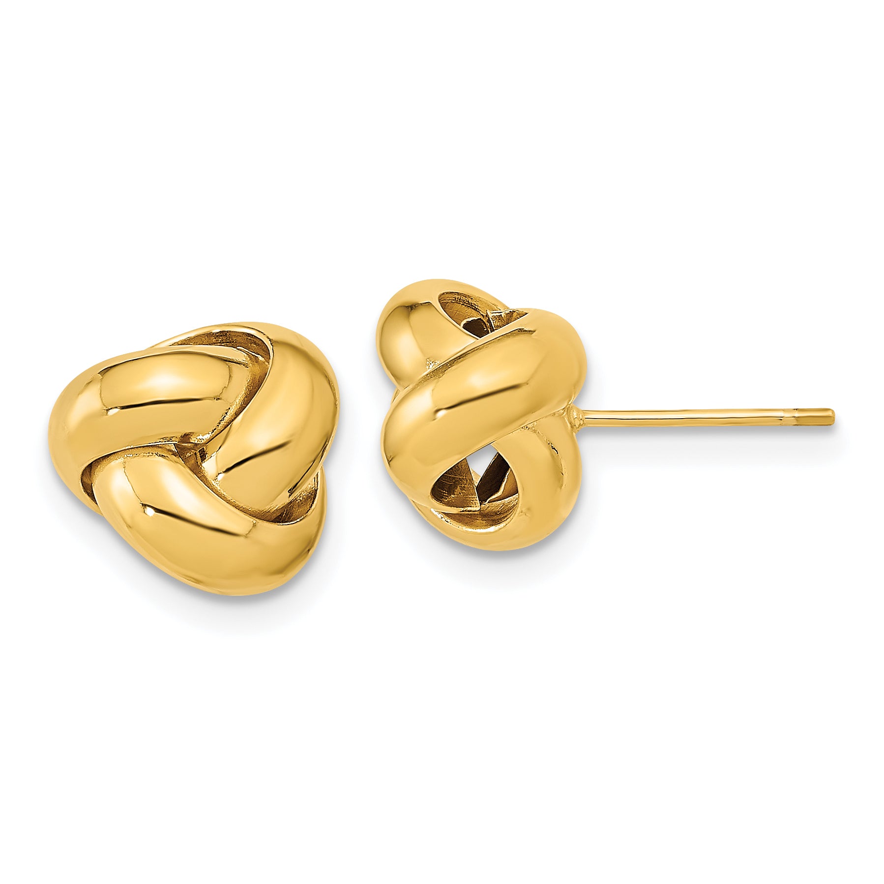 10k Polished Love Knot Post Earrings Main image