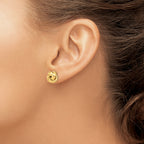 10k Polished Love Knot Post Earrings