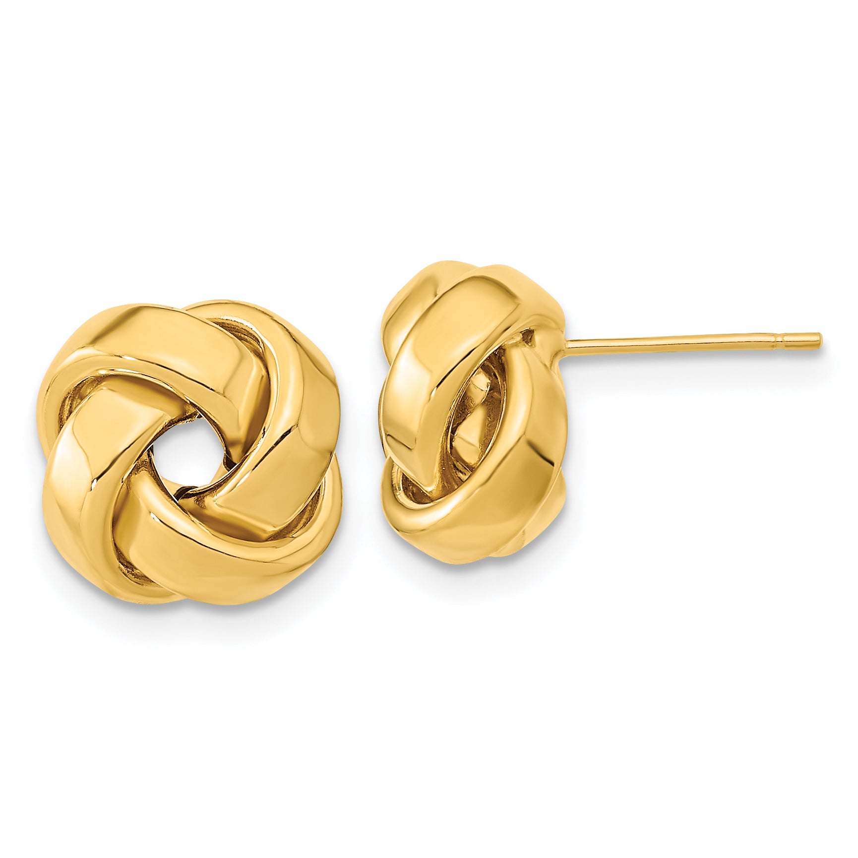 10k Polished Love Knot Post Earrings Main image