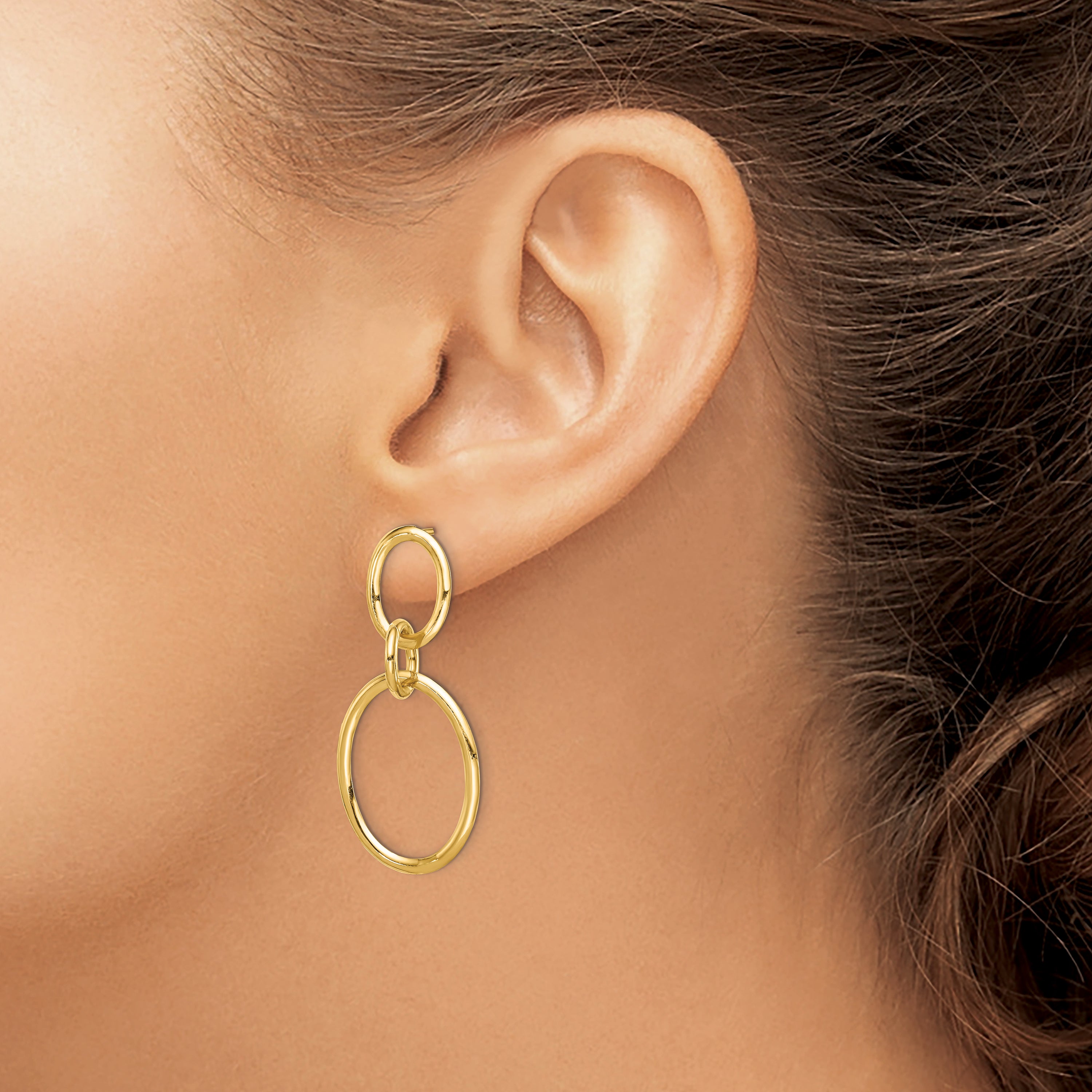 10k Yellow Gold Hoop Earrings