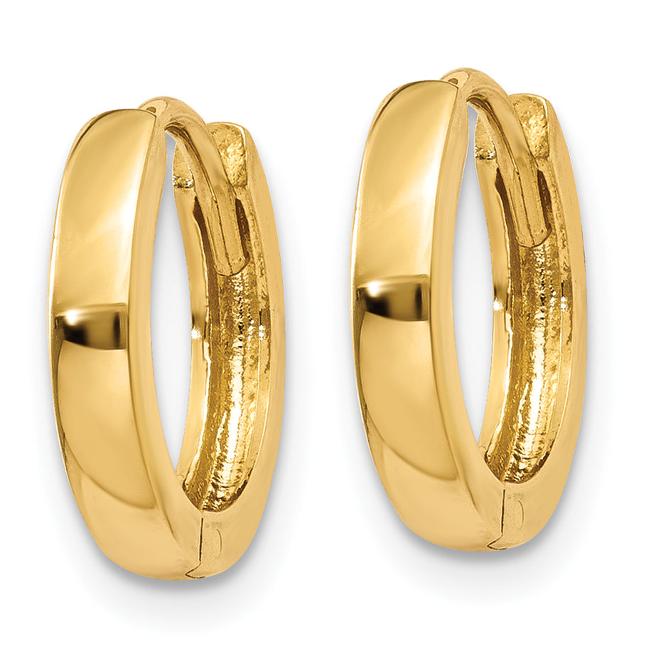 10k 2.25mm Hinged Hoop Earrings