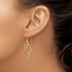 10k Twisted Dangle Earrings
