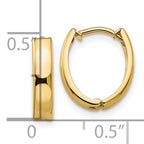 10k Polished Hinged Hoop Earrings