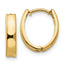 10k Polished Hinged Hoop Earrings