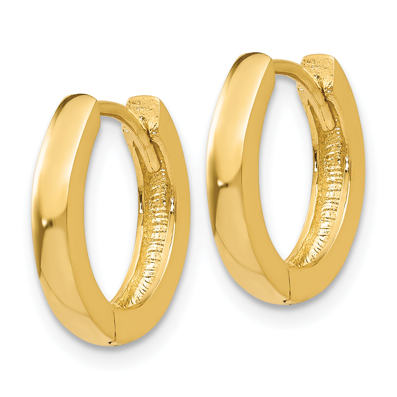 10K Hinged Hoop Earrings Secondary image