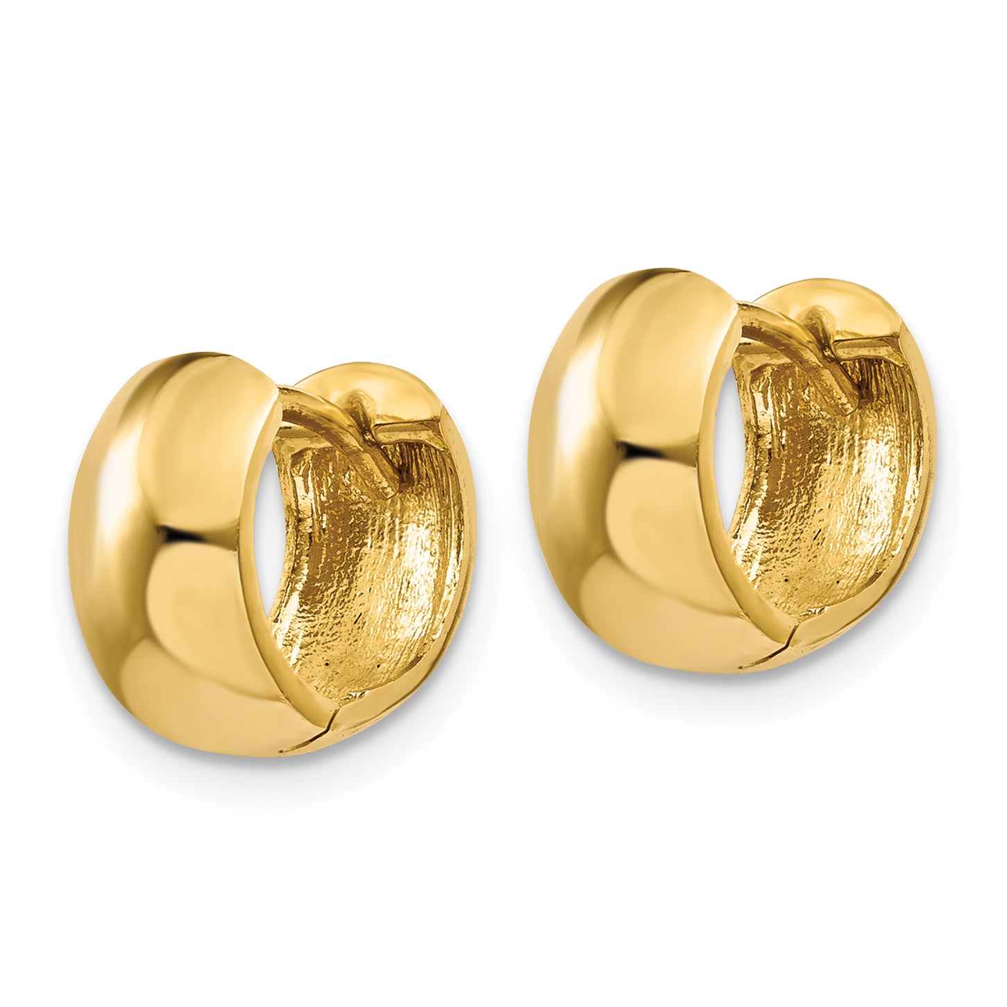 10K Hinged Hoop Earrings Secondary image