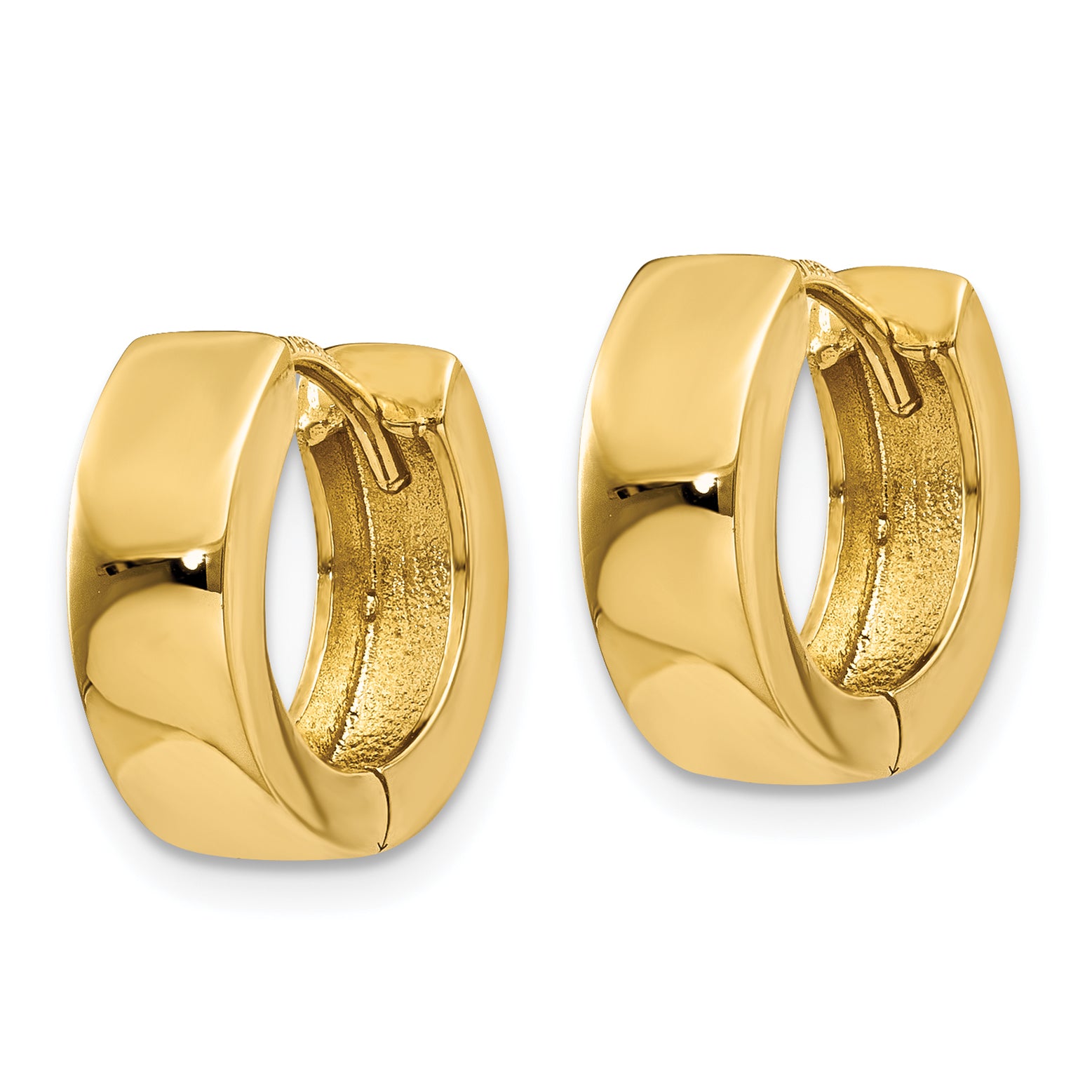 10K Hinged Hoop Earrings Secondary image