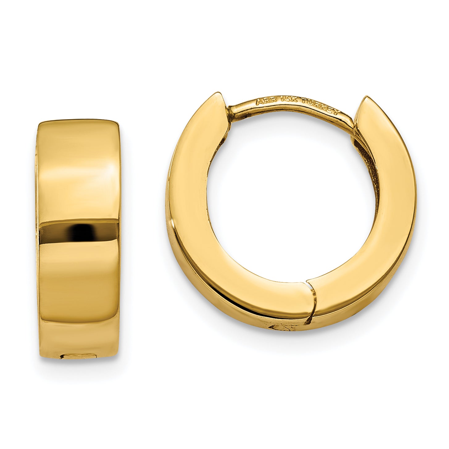 10K Hinged Hoop Earrings Main image