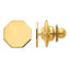 10K Men's Octagonal Tie Tac