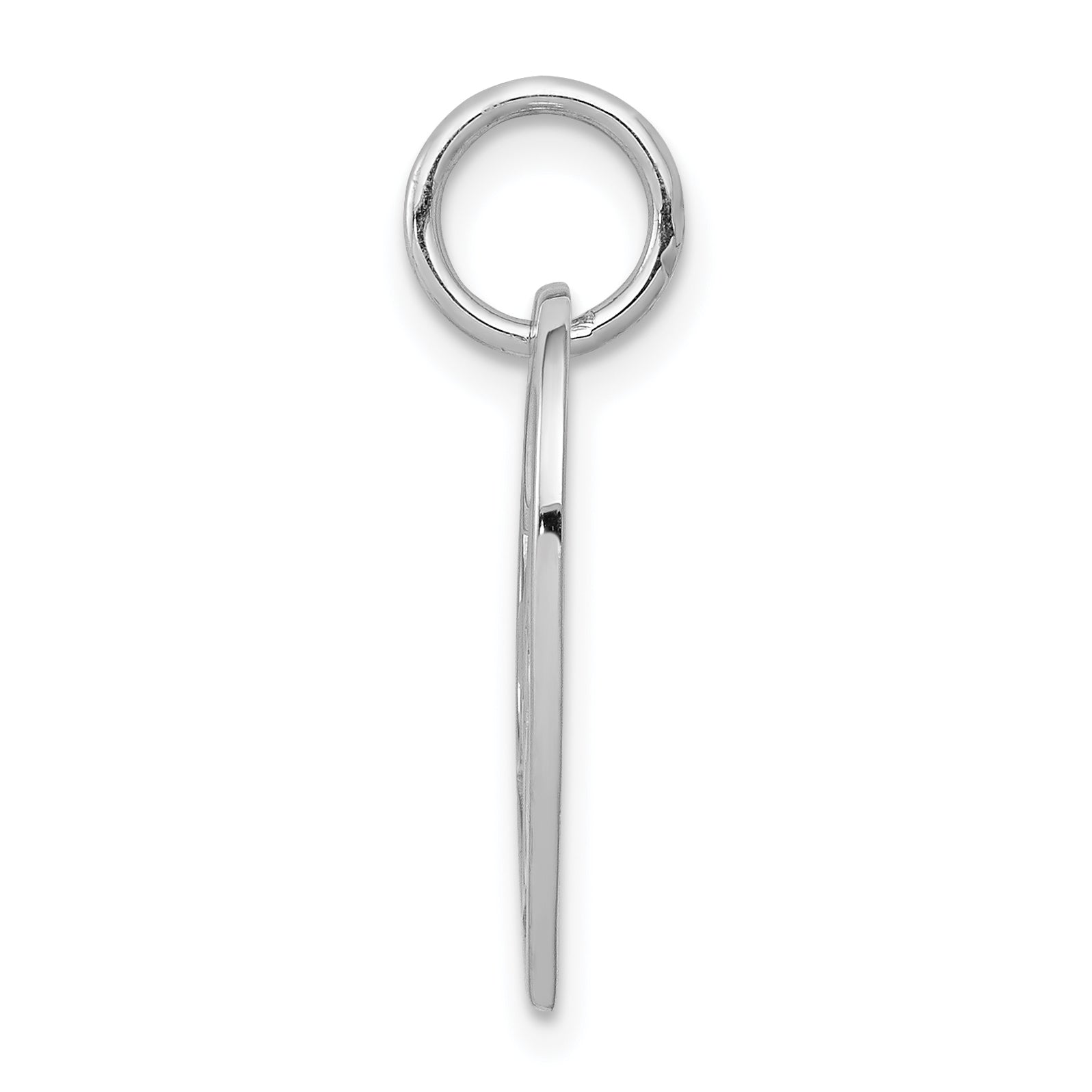 10K White Gold SWEET 16 In Heart Charm Secondary image