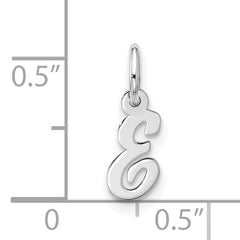 10kw Small Script Initial E Charm