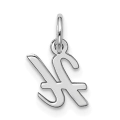 10kw Small Script Initial H Charm