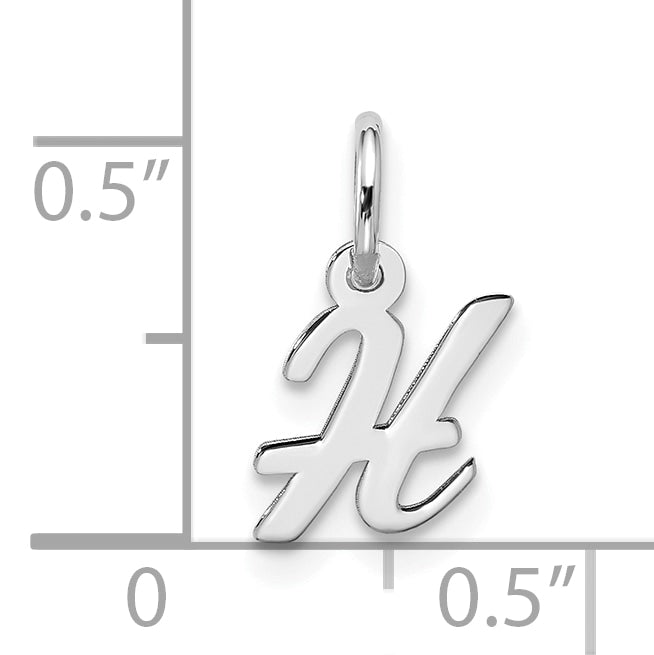 10kw Small Script Initial H Charm