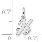 10kw Small Script Initial H Charm