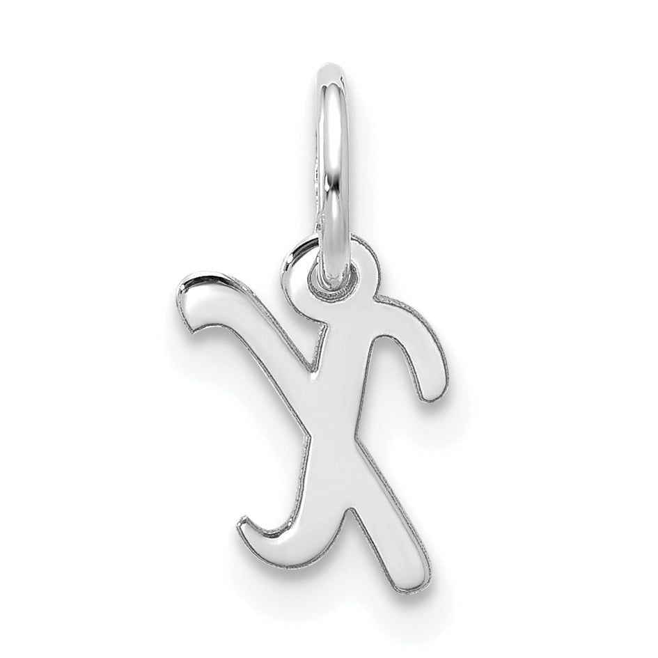 10kw Small Script Initial X Charm