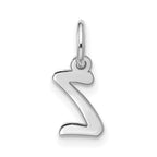 10kw Small Script Initial Z Charm