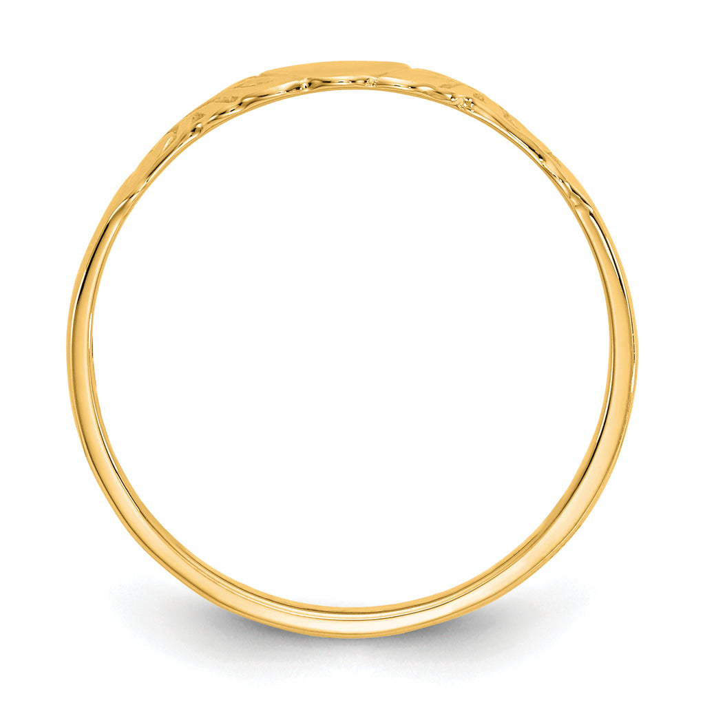 10k Heart Ring