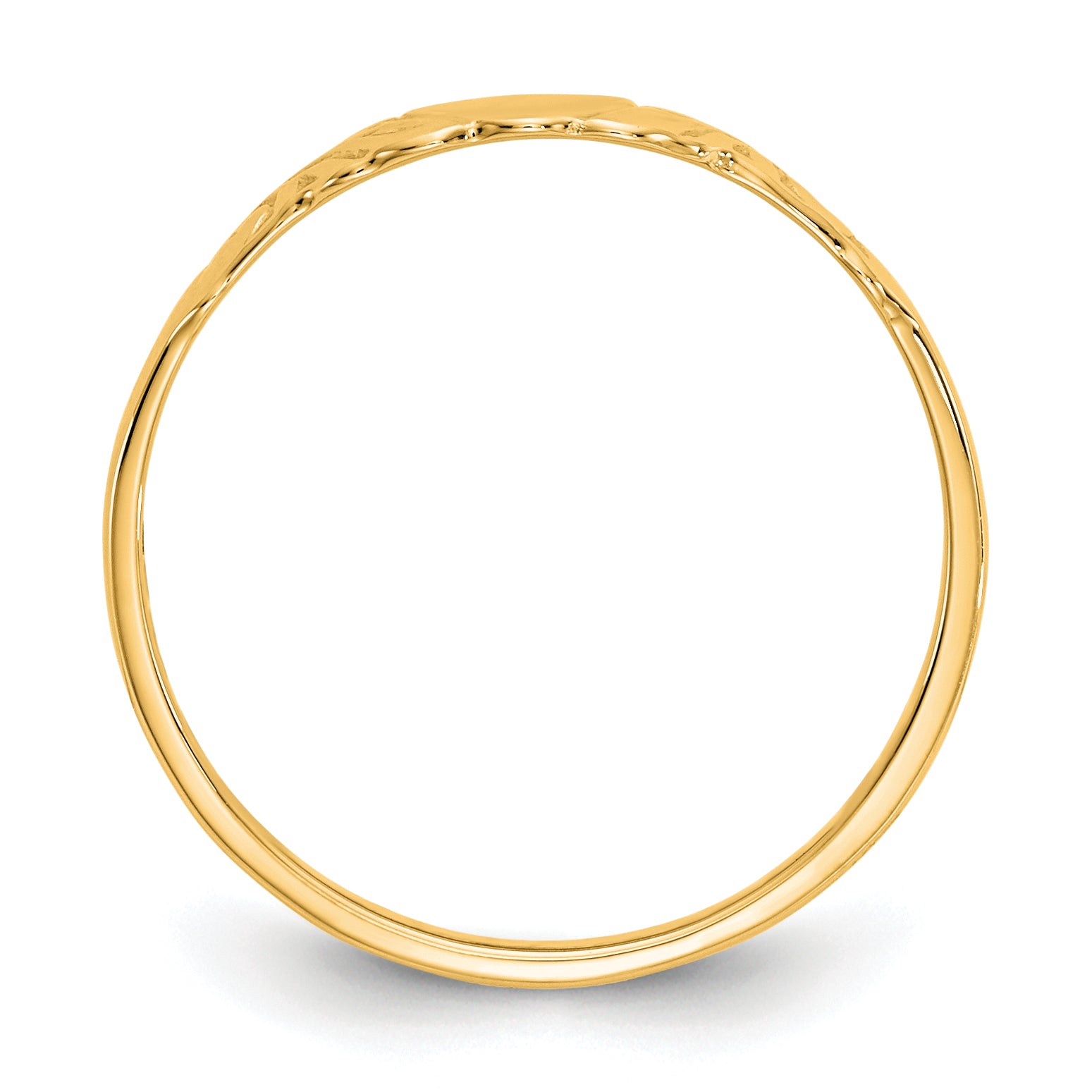 10k Heart Ring