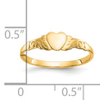 10k Heart Ring
