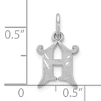 10KW Diamond-cut Initial H Charm