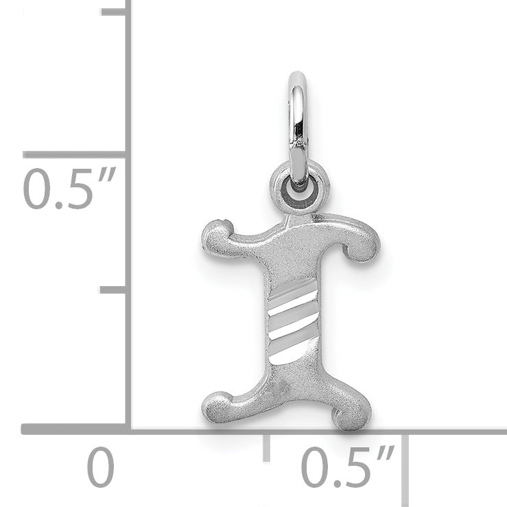 10KW Diamond-cut Initial I Charm Secondary image